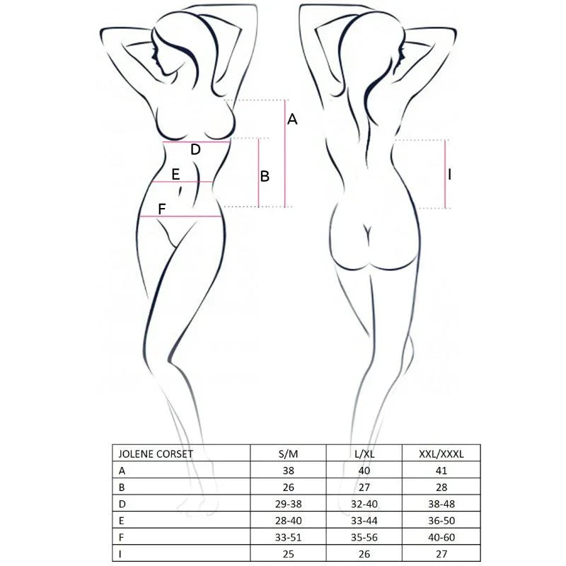 PASSION - WOMAN JOLENE CORSET NEGRO TALLA S/M - Nuvica