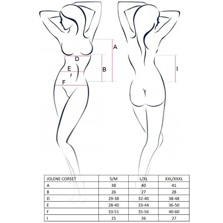 PASSION - WOMAN JOLENE CORSET NEGRO TALLA S/M - Nuvica