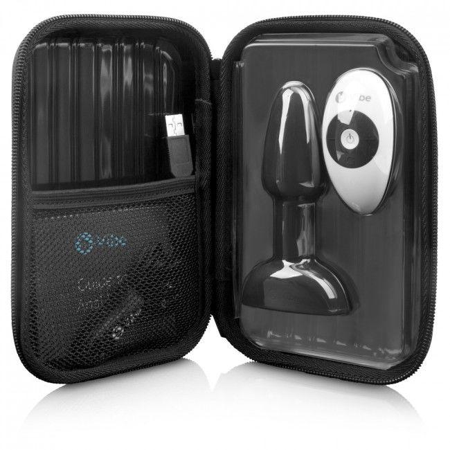 B-VIBE - RIMMING CONTROL REMOTO ANAL PLUG PETITE NEGRO - Nuvica
