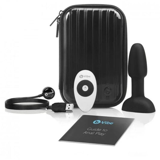 B-VIBE - RIMMING CONTROL REMOTO ANAL PLUG PETITE NEGRO - Nuvica
