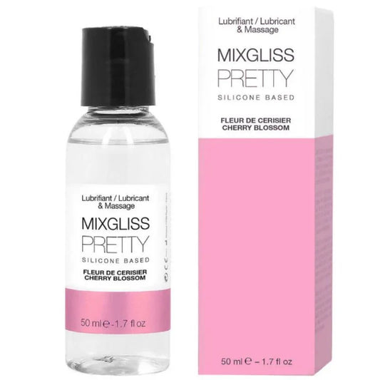 MIXGLISS - PRETTY LUBRICANTE SILICONA FLOR DE CEREZA 50 ML - Nuvica