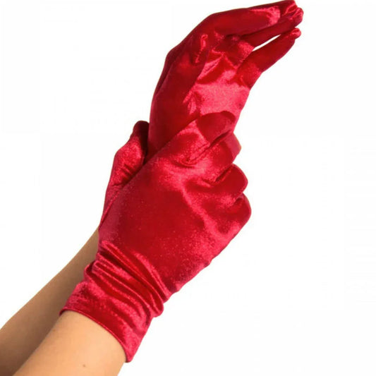 LEG AVENUE - GUANTES SATIN ROJO - Nuvica