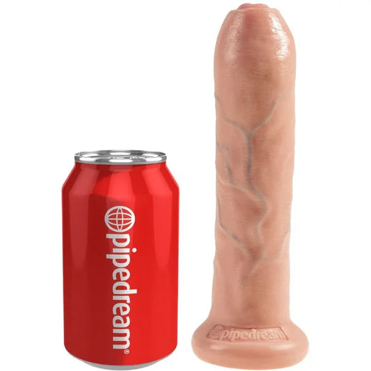 KING COCK - DILDO REALÍSTICO UNCUT NATURAL 21 CM - Nuvica