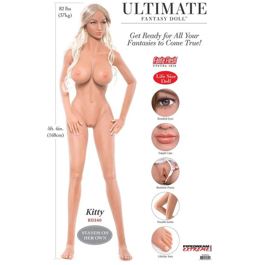 EXTREME TOYZ - PIPEDREAM EXTREME ULTIMATE FANTASY DOLLS KITTY 168 CM - Nuvica