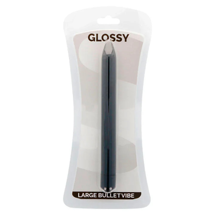 GLOSSY - SLIM VIBRADOR NEGRO - Nuvica