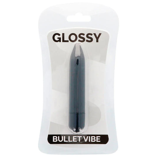 GLOSSY - THIN VIBRADOR NEGRO - Nuvica