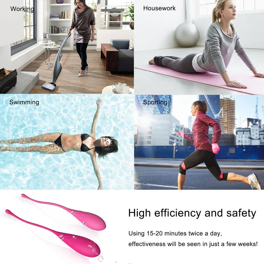 LESLIE - KEGEL FIT ENTREGADOR SUELO PELVICO 6 PESOS - Nuvica