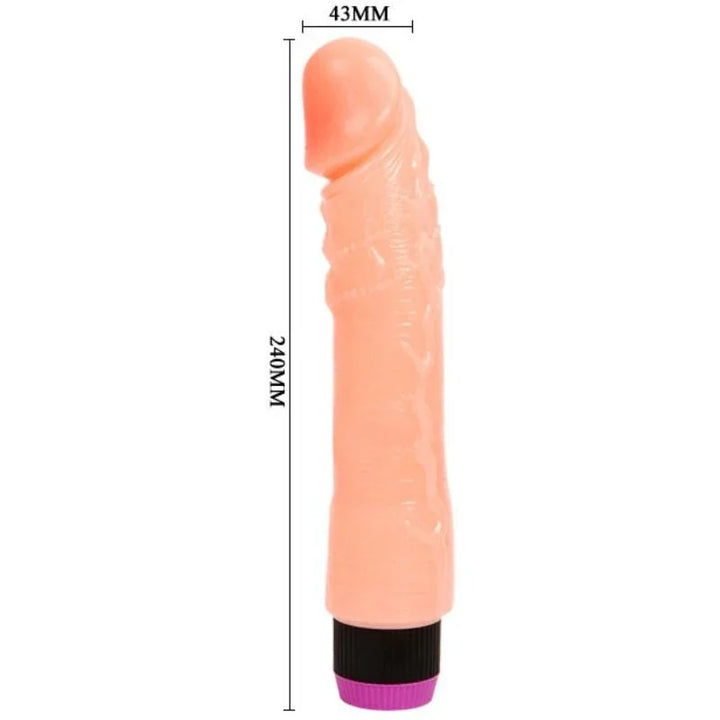 BAILE - VIBRADOR REALÍSTICO FLEXIBLE NATURAL 24 CM - Nuvica