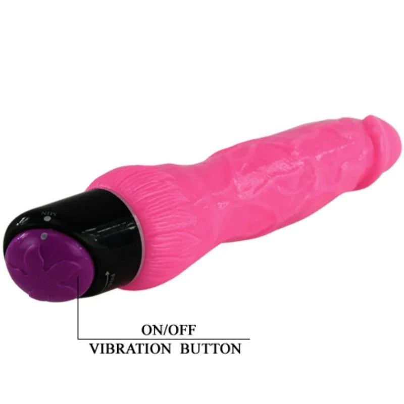 BAILE - COLORFUL SEX VIBRADOR REALÍSTICO ROSA 24 CM - Nuvica