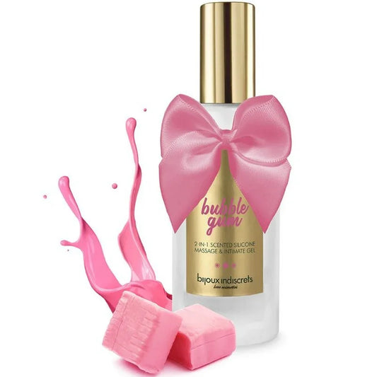BIJOUX - BUBBLE GUM GEL 2 EN 1 SILICONA CHICLE DE FRESA 100 ML - Nuvica