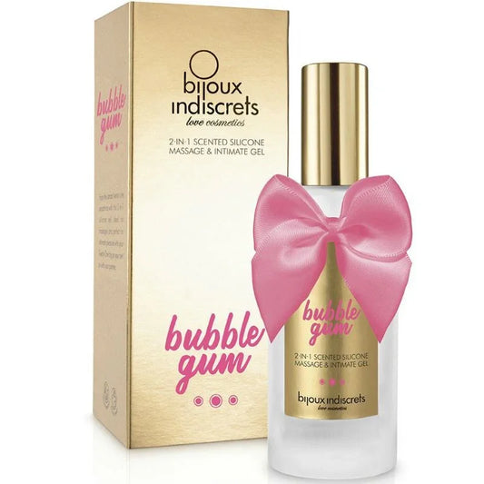 BIJOUX - BUBBLE GUM GEL 2 EN 1 SILICONA CHICLE DE FRESA 100 ML - Nuvica