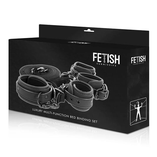 FETISH SUBMISSIVE - SET DE ESPOSAS Y ATADURAS CON FORRO DE NEOPRENO - Nuvica