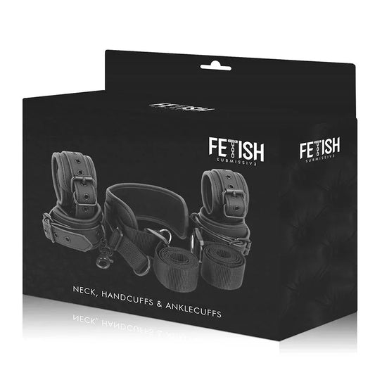 FETISH SUBMISSIVE - POSICIÓN MASTER CON 4 ESPOSAS CON FORRO DE NEOPRENO - Nuvica