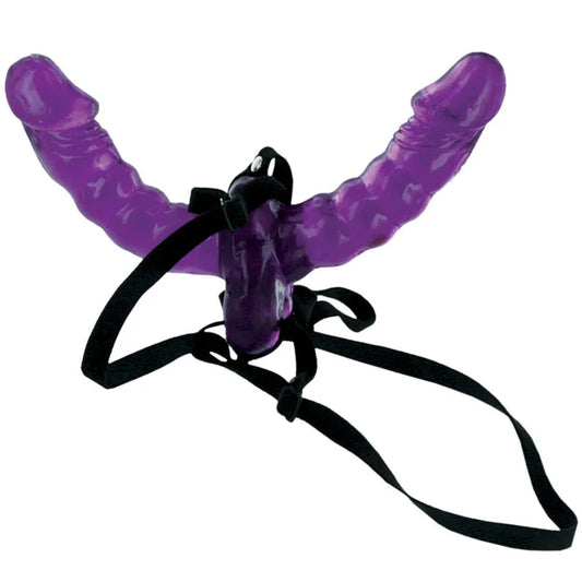 FETISH FANTASY SERIES - ARNÉS DOBLE PENETRACIÓN 15CM - Nuvica