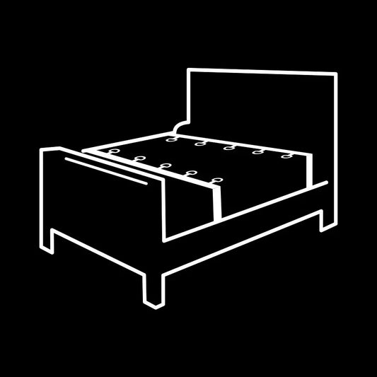 FETISH SUBMISSIVE - SET ATADURAS CAMA LUXURY CON FORRO DE NEOPRENO - Nuvica