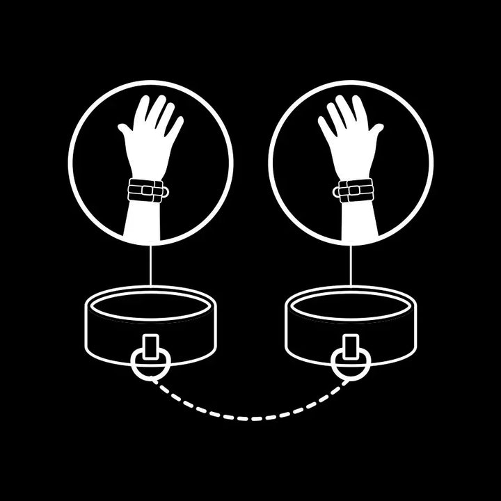 FETISH SUBMISSIVE - ESPOSAS CUERO VEGANO CON FORRO DE NEOPRENO - Nuvica