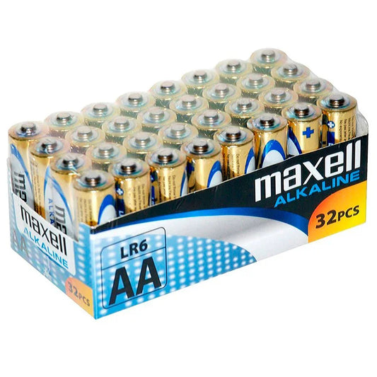 MAXELL - PILA ALCALINA AA LR6 PACK*32 PILAS - Nuvica