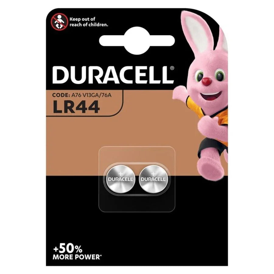 DURACELL - PILA BOTON ALCALINA LR44 1,5V BLISTER*2 - Nuvica