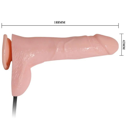 BAILE - DILDO REALÍSTICO VIBRADOR E INFLABLE 18.8 CM - Nuvica