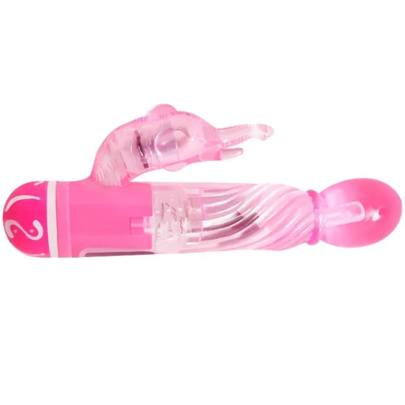 BAILE - VIBRADOR MULTIVELOCIDAD CON ESTIMULADOR ROSA - Nuvica