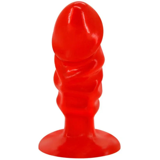BAILE - PLUG ANAL UNISEX CON VENTOSA ROJO - Nuvica