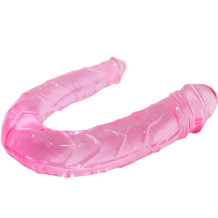 BAILE - DOUBLE DONG DILDO DOBLE ROSA - Nuvica