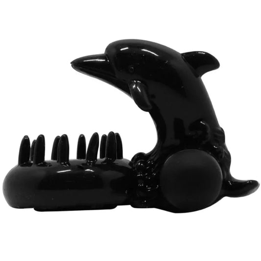 BAILE - SWEET RING ANILLO CON ESTIMULADOR CLITORIS DELFIN - Nuvica
