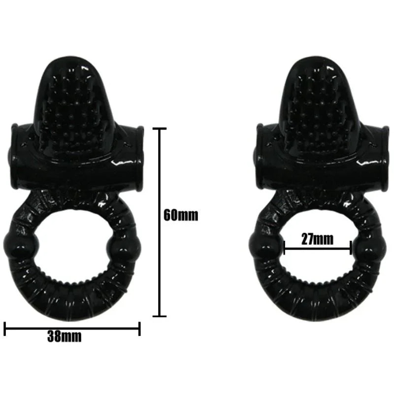 BAILE - SWEET RING ANILLO VIBRADOR CON RABBIT TEXTURADO - Nuvica