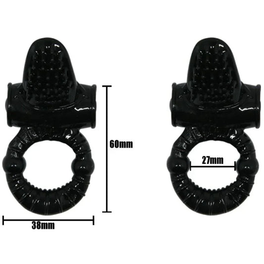 BAILE - SWEET RING ANILLO VIBRADOR CON RABBIT TEXTURADO - Nuvica