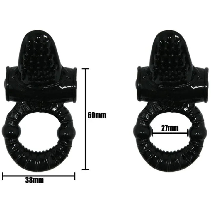 BAILE - SWEET RING ANILLO VIBRADOR CON RABBIT TEXTURADO - Nuvica