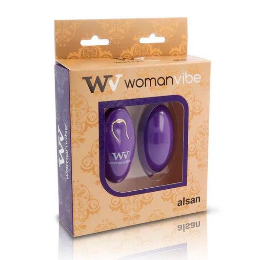 WOMANVIBE - ALSAN HUEVO CONTROL REMOTO SILICONA MORADO - Nuvica