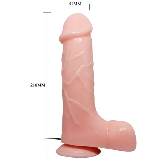 BAILE - VIBRADOR REALÍSTICO BÁRBARA NATURAL 21 CM - Nuvica