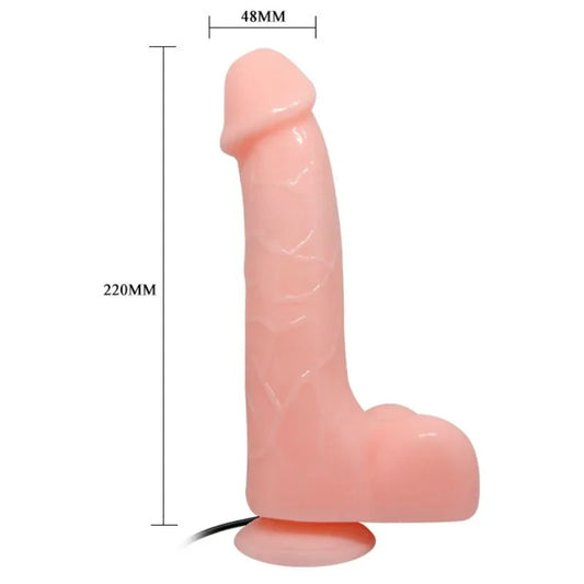 BAILE - VIBRADOR REALÍSTICO BÁRBARA NATURAL 22 CM - Nuvica