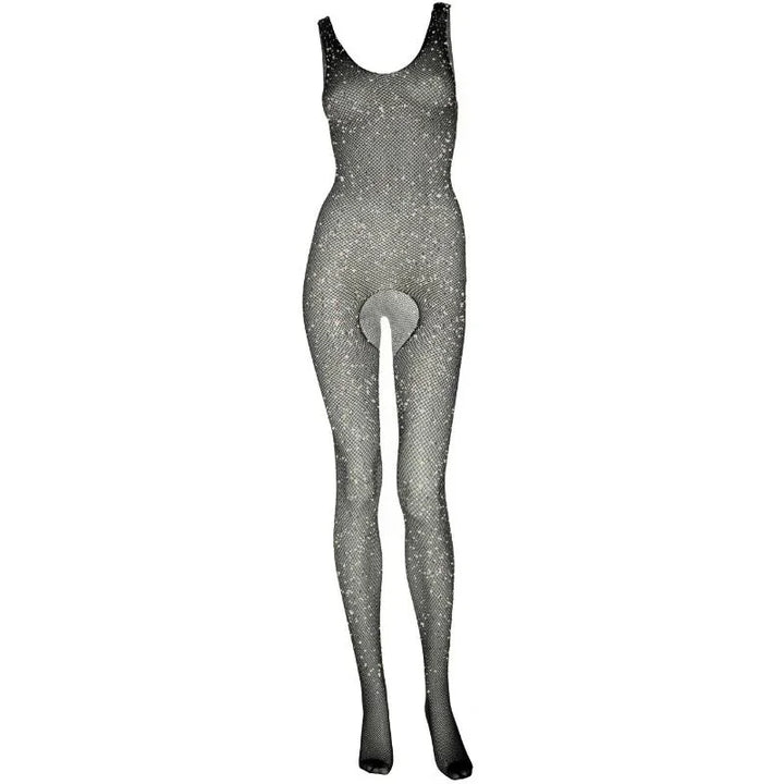 LEG AVENUE - BODYSTOCKING CON ABERTURA Y BRILLANTES T.U - Nuvica