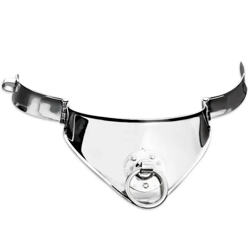 METAL HARD - COLLAR RESTRICCION CON ANILLA Y CANDADO 12.5 CM - Nuvica