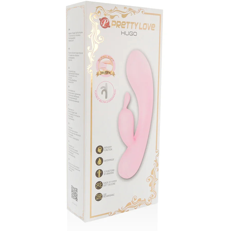 PRETTY LOVE - SMART HUGO VIBRADOR RABBIT CON OREJITAS - Nuvica