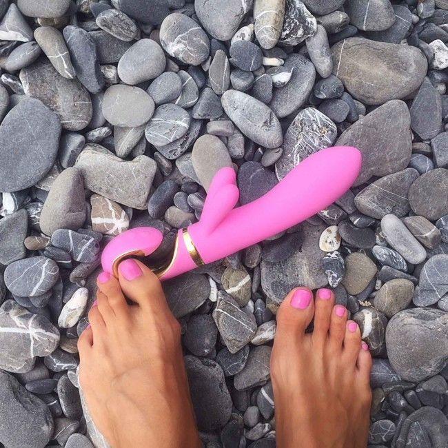 G-VIBE - G-RABBIT VIBRADOR CONEJITO RAMPANTE ROSA - Nuvica