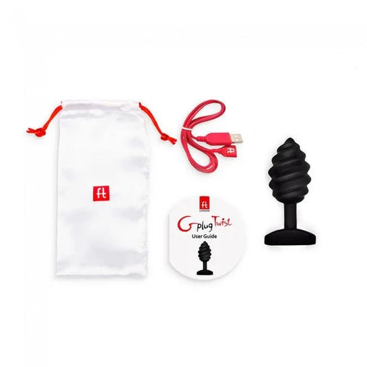 G-VIBE - GPLUG TWIST CON VIBRACIÓN NEGRO - Nuvica