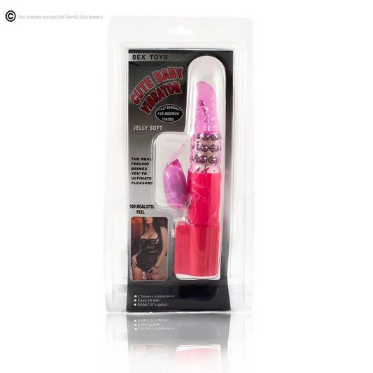 BAILE - ROTADOR RABBIT ROSA SUPERESTIMULADOR - Nuvica