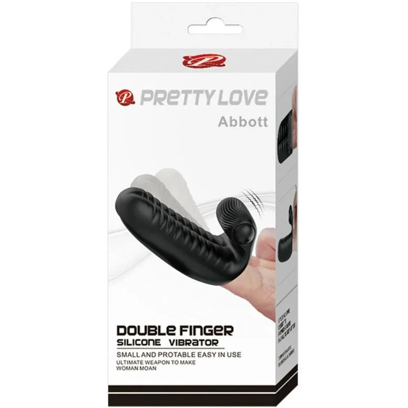PRETTY LOVE - ABBOTT DEDAL ESTIMULADOR NEGRO - Nuvica