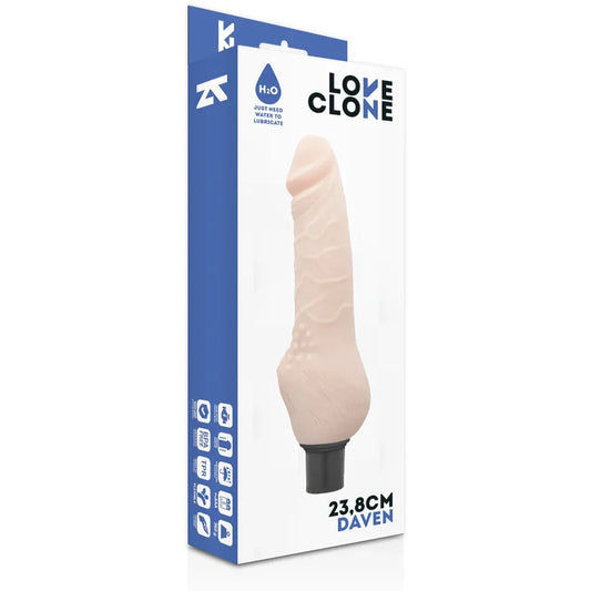 LOVECLONE - DAVEN VIBRADOR REALÍSTICO SELF LUBRICATION 23.8 CM -O- 3.8 CM - Nuvica
