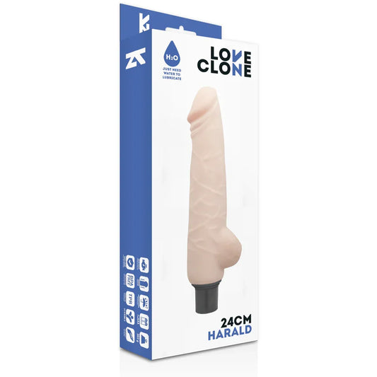 LOVECLONE - HARALD VIBRADOR REALÍSTICO SELF LUBRICATION 24 CM -O- 4 CM - Nuvica