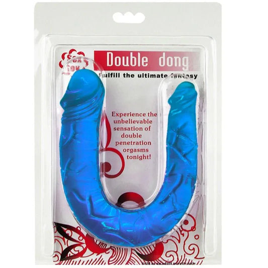 BAILE - DOUBLE DONG DILDO DOBLE AZUL - Nuvica
