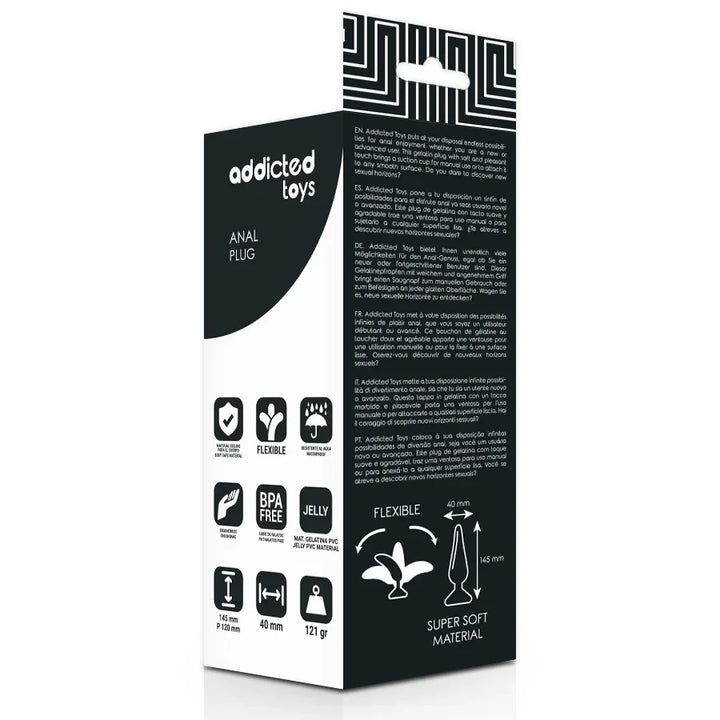 ADDICTED TOYS - ANAL PLUG 14.5 CM NEGRO - Nuvica