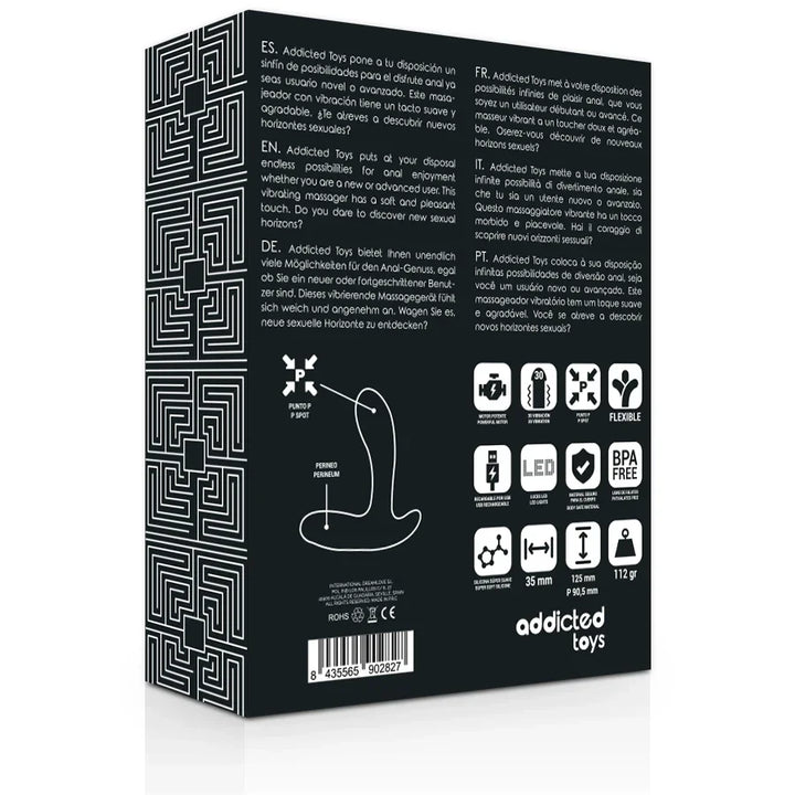 ADDICTED TOYS - ANAL MASSAGER BLACK VIBRATION - Nuvica