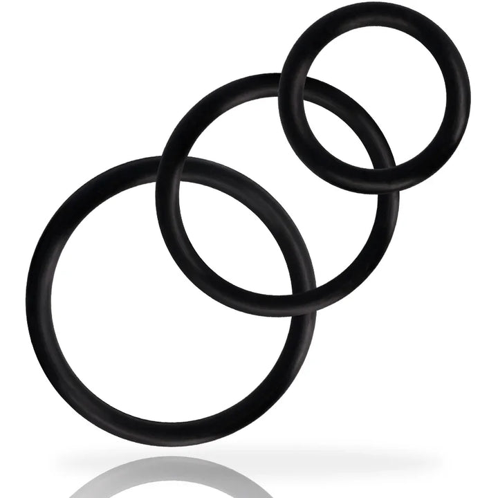 ADDICTED TOYS - SET ANILLOS PENE NEGRO - Nuvica