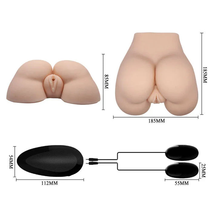 CRAZY BULL - VAGINA Y ANO REALÍSTICOS CON VIBRACIÓN POSICIÓN 5 - Nuvica