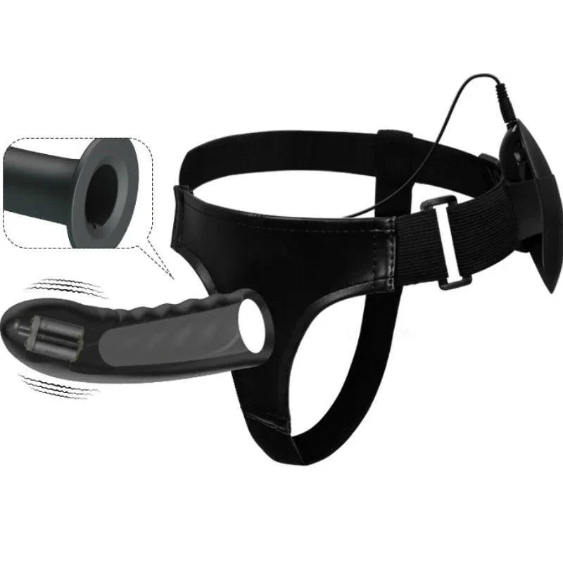 PRETTY LOVE - MARVIN STRAP ON CON VIBRACIÓN Y DILDO HUECO - Nuvica