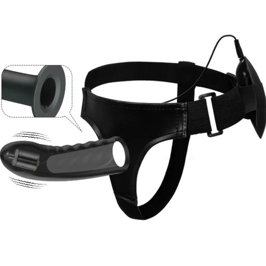 PRETTY LOVE - MARVIN STRAP ON CON VIBRACIÓN Y DILDO HUECO - Nuvica