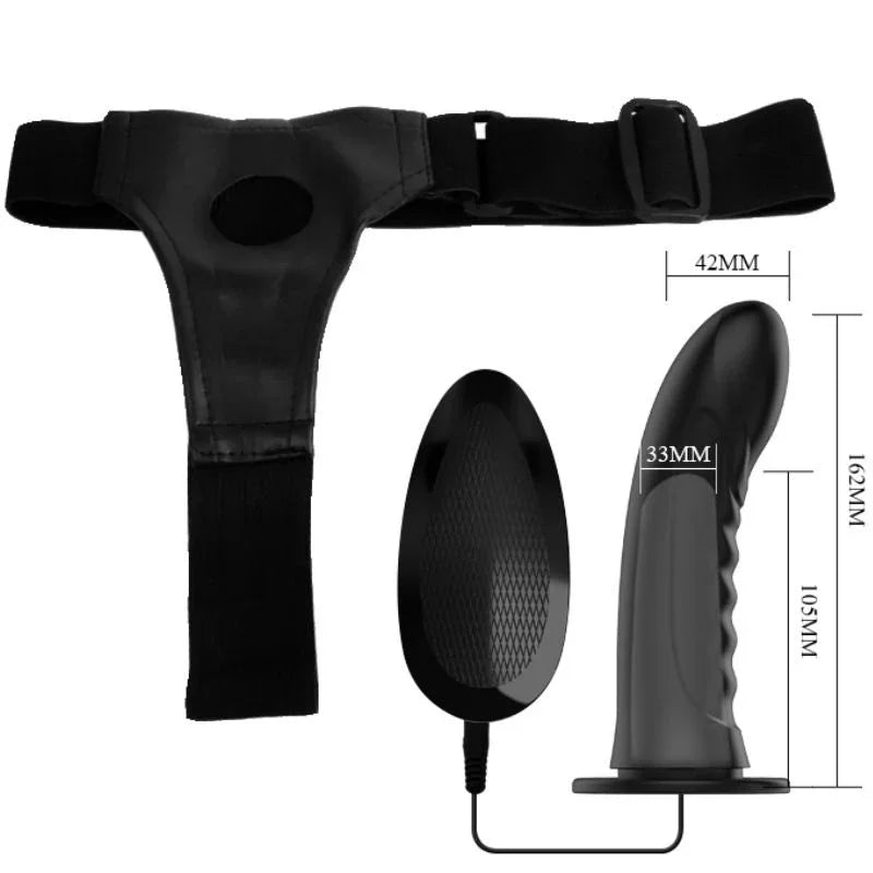PRETTY LOVE - MARVIN STRAP ON CON VIBRACIÓN Y DILDO HUECO - Nuvica